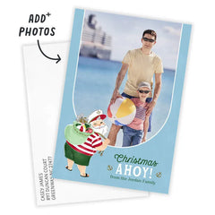Hallmark Christmas Cruise Ahoy Flat Photo Card