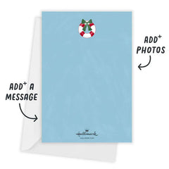 Hallmark Christmas Cruise Ahoy Flat Photo Card