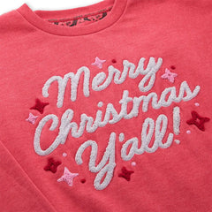 Hallmark x Opry® Merry Christmas Y'all Women's Red Fleece Sweatshirt