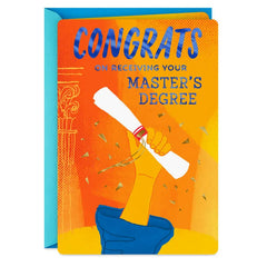Many Are Watching With Pride and Admiration Master's Degree Graduation Card