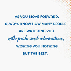 Many Are Watching With Pride and Admiration Master's Degree Graduation Card