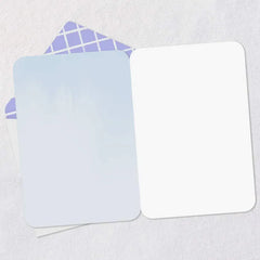 Hand Holding Flowers Sketch Blank Card