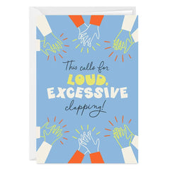 Happy Clapping Custom Congratulations Card