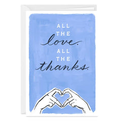 All the Love Custom Thank You Card