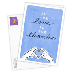 All the Love Custom Thank You Card