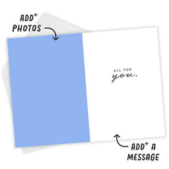 All the Love Custom Thank You Card
