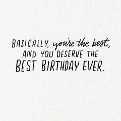 You're the Best Birthday Card