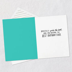 You're the Best Birthday Card