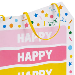 9.6" Happy Cake Day Medium Birthday Gift Bag