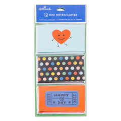 Anyday Smiles Assorted Blank Mini Note Cards, Pack of 12