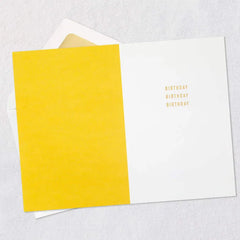 Happy Happy Happy Embossed Birthday Card