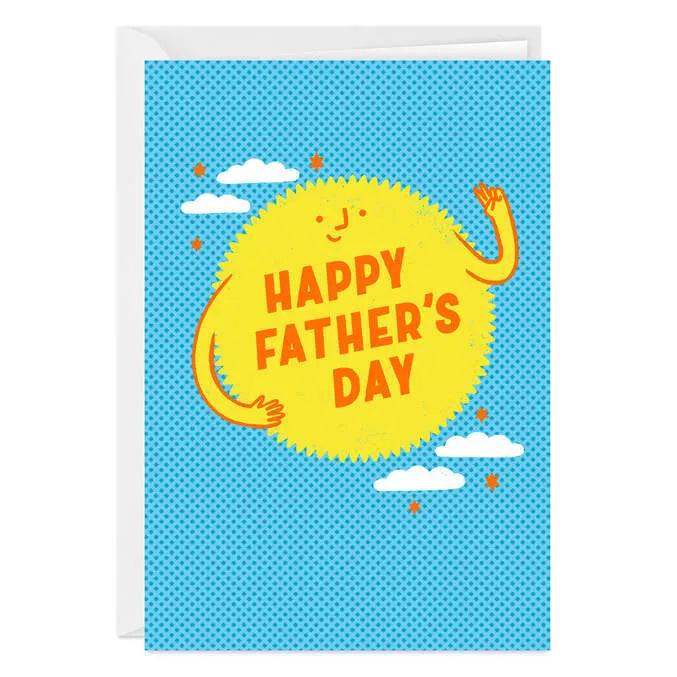 Happy Sun in the Sky Custom Father's Day Card