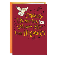 Harry Potter™ Celebrate Like You're Going to Hogwarts™ Funny Birthday Card