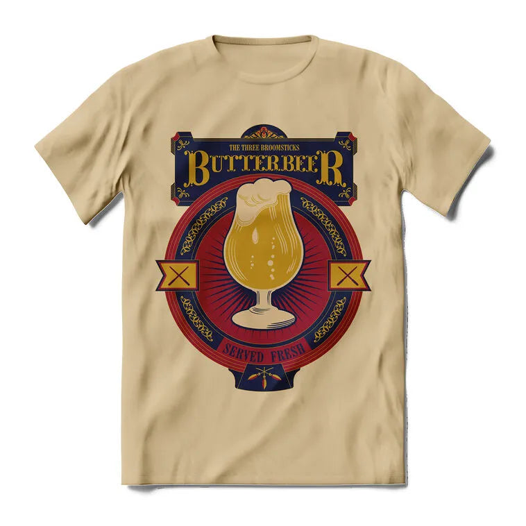 Brief Insanity Harry Potter Butterbeer Tan T-Shirt