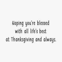 Hope You're Blessed with Life's Best Thanksgiving Cards, Pack of 6