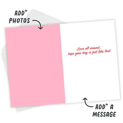Heart Circles Custom Love Card
