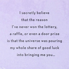 So Lucky to Have You Romantic Sweetest Day Card