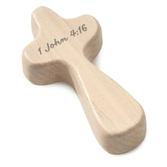Love Heart Mini Comfort Cross, 2.25"