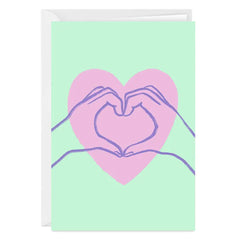 Heart Hands Custom Love Card
