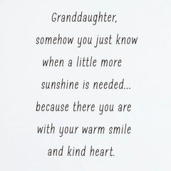 Joy to Our Family Birthday Card for Granddaughter with Ornament