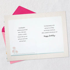 Joy to Our Family Birthday Card for Granddaughter with Ornament