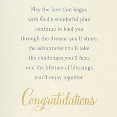 Love Is Patient Religious Wedding Card