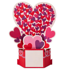 Hearts Musical 3D Pop-Up Valentine's Day Card With Light