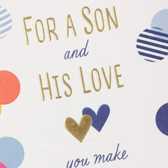 You Make a Great Pair Anniversary Card for Son and His Love