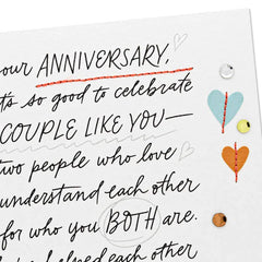 Just By Being Together Anniversary Card for Couple
