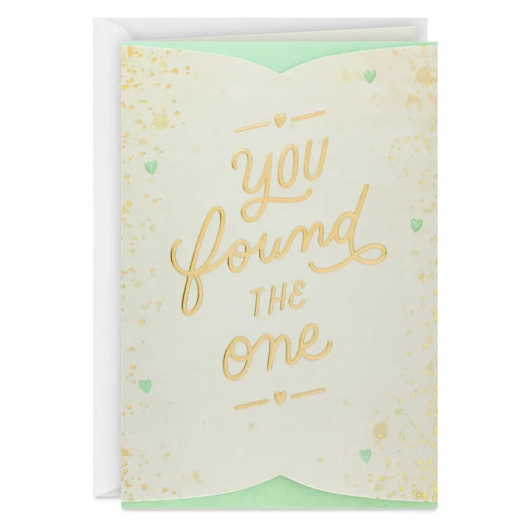 You Found the One Engagement Card