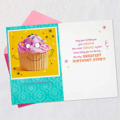 Hello, Cupcake 9th Birthday Card With Decal