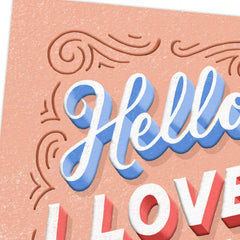 Hello Hi Again Love Card