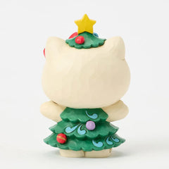 Jim Shore Sanrio Hello Kitty Christmas Tree Mini Figurine, 3.7"