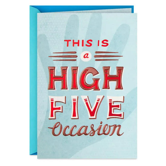 High Five Occasion Blank Congratulations Card