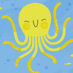 High-Five Octopus Blank Congratulations Card