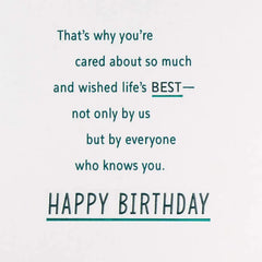 Wished Life's Best Birthday Card for Grandson