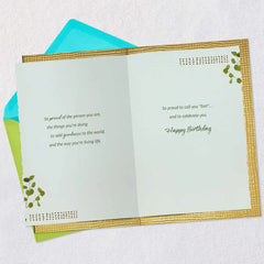 A Son Teaches You So Much Birthday Card for Son