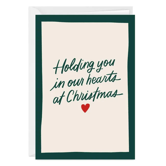 Holding You In Our Hearts Custom Christmas Card