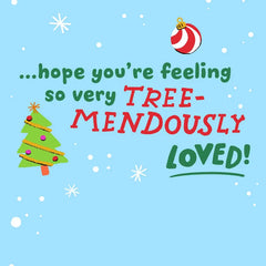 Tree-Mendously Loved Christmas Card for Kids