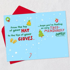 Tree-Mendously Loved Christmas Card for Kids