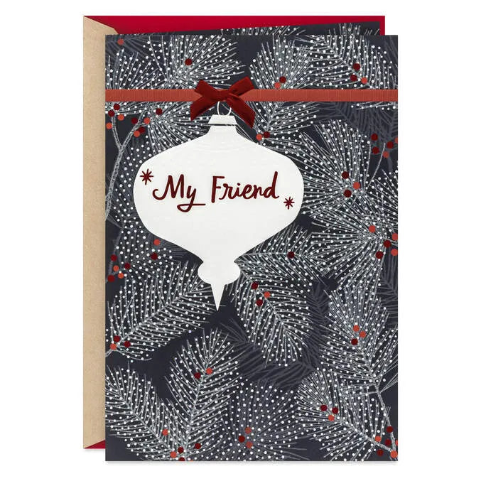 Your Friendship Is a Gift Christmas Card for Friend