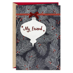 Your Friendship Is a Gift Christmas Card for Friend