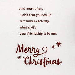 Your Friendship Is a Gift Christmas Card for Friend
