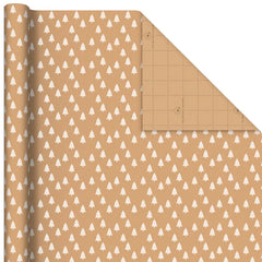 Winter Holiday Prints 3-Pack Kraft Wrapping Paper Assortment, 90 sq. ft.