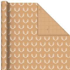 Winter Holiday Prints 3-Pack Kraft Wrapping Paper Assortment, 90 sq. ft.