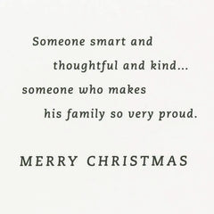 You're a Wonderful Person Christmas Card for Son