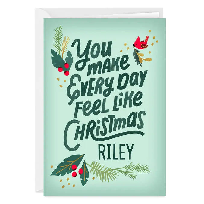 Feels Like Christmas Custom Christmas Card