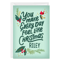 Feels Like Christmas Custom Christmas Card