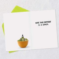Holy Guacamole Avocado Funny Birthday Card