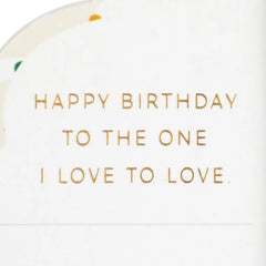 Love to Love You Cupcake With Heart Honeycomb 3D Pop-Up Romantic Birthday Card